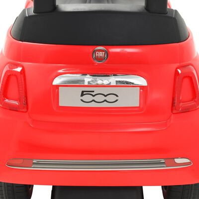 vidaXL Samochód jeździk Fiat 500, czerwony