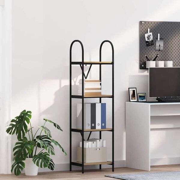 vidaXL P&oacute;łka na książki Dąb rzemieślniczy 40 x 30 x 146 cm