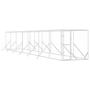 vidaXL Kojec zewnętrzny dla psa, 2x14x2 m, stal galwanizowana