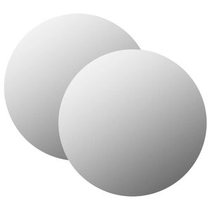 vidaXL Lustra ścienne, 2 szt., 70 cm, okrągłe, szklane