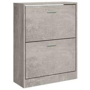 vidaXL Szafka na buty, szarość betonu, 63x24x81 cm