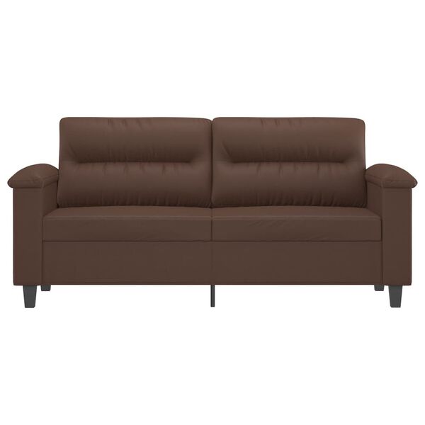 vidaXL 2-osobowa sofa, brązowa, sztuczna sk&oacute;ra