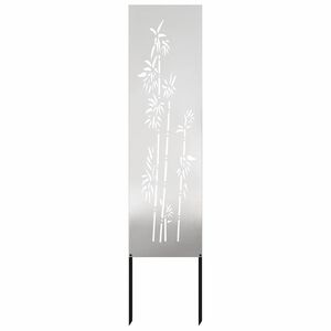 vidaXL Ekran zapewniający prywatność w ogrodzie Srebrny 32 x 140 cm