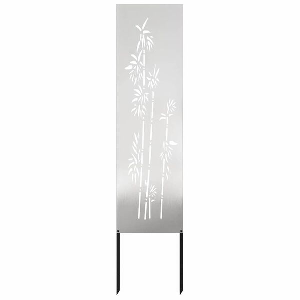 vidaXL Ekran zapewniający prywatność w ogrodzie Srebrny 32 x 140 cm