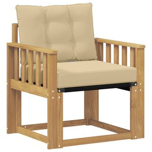 vidaXL Sofa na zewnątrz Drewno akacji i tekstylen Biały