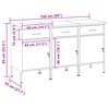 vidaXL Szafka robocza 3 pcs Czerwony i Szary 150 x 55 x 85 cm
