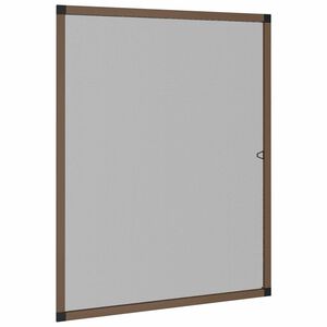 vidaXL Siatka przeciw insektom do okien brązowy 120 x 140 cm