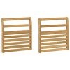 vidaXL Moduł podłokietnik&oacute;w 2 pcs Biały 58,5 x 8 x 60 cm