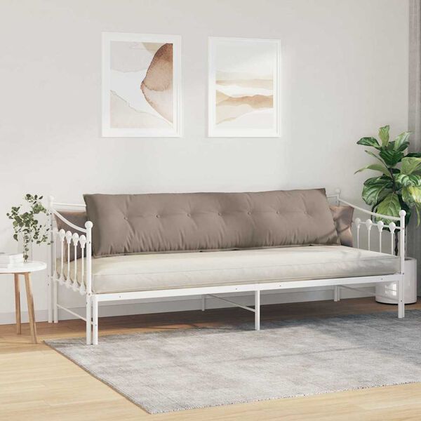 vidaXL Poduszka na plecy Ciemnoszary 200 x 50 cm Tkanina mikrofibrowa