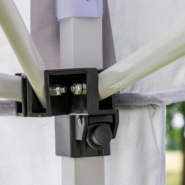 HI Składany namiot ogrodowy, 3 x 3 m, szary