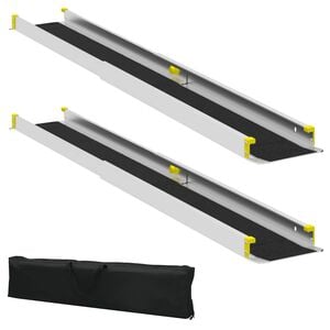 vidaXL Rampa dla w&oacute;zk&oacute;w inwalidzkich 270 kg 2 szt. Czarny