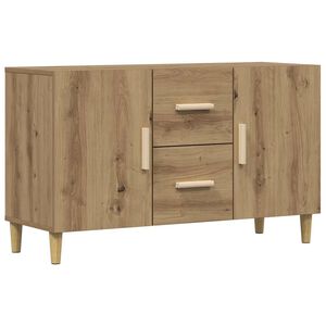 vidaXL Komoda, dąb artisan, 100x36x60 cm, materiał drewnopochodny
