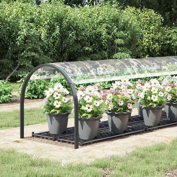 vidaXL Przezroczysta plandeka z oczkami 1x5 m PVC