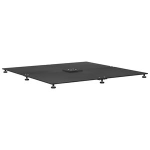 vidaXL Podstawa do parasola 52 kg Czarny Stal Kwadrat Regulowany