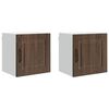 vidaXL Szafka ścienna PORTO 2 pcs Brązowy dąb 40 x 31 x 40 cm