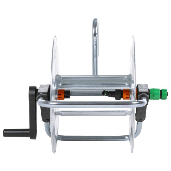 vidaXL Bęben ścienny na wąż 50 m 1/2" lub 35 m 3/4", stalowy