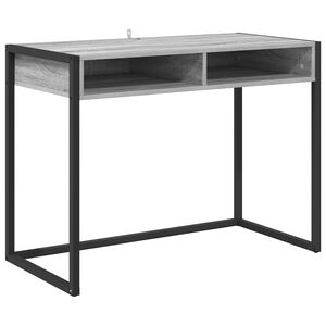 vidaXL Biurko Szary Sonoma Drewno inżynieryjne 100 x 50 x 75 cm