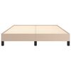 vidaXL Rama łóżka, kolor cappuccino, 140x200 cm, sztuczna skóra