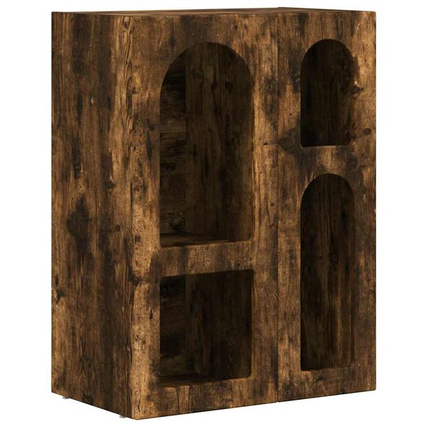 vidaXL Bufet Dąb wędzony 59 x 35 x 80.5 cm Materiał drewnopochodny