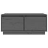 vidaXL Stolik kawowy, szary, 80x50x35 cm, lite drewno sosnowe