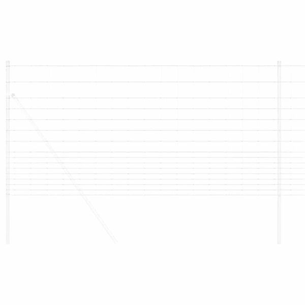 vidaXL Ogrodzenie pastwiskowe Szary 1.2 x 10 m Stal