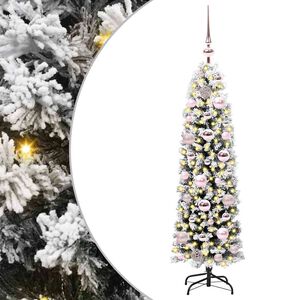 vidaXL Sztuczna choinka z podstawą Zielony 120 cm PVC, stal i plastik
