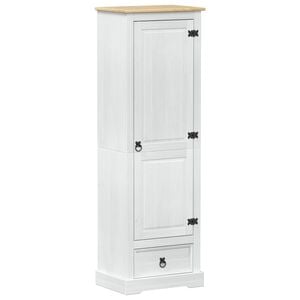 vidaXL Szafy Biały 55 x 38 x 170 cm Lite drewno sosnowe