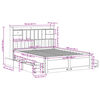 vidaXL Ł&oacute;żko z regałem, bez materaca, 150x200 cm, lite drewno sosnowe