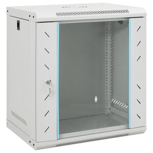 vidaXL Ścienna szafka serwerowa 12U, 19", IP20, 53x40x60 cm
