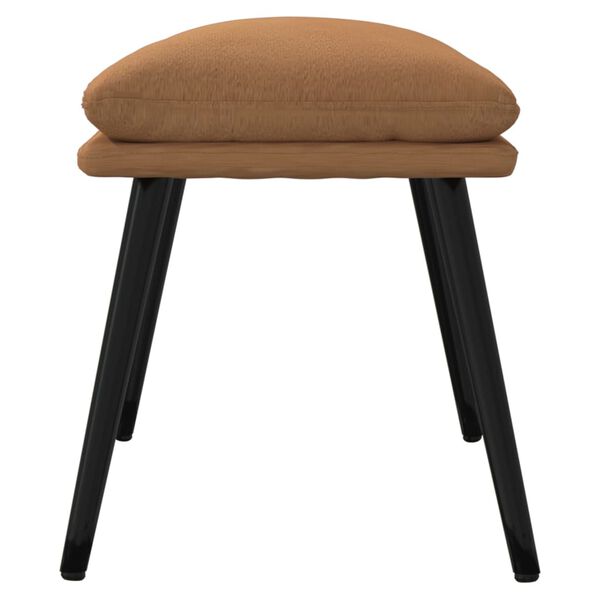 vidaXL Podn&oacute;żek, kolor taupe, 45x30x35 cm, tapicerowany mikrofibrą