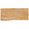 vidaXL Blat stołu, 100x40x2,5 cm, naturalna krawędź, lite drewno mango