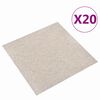 vidaXL Dywan 20 pcs Jasny beż 50 x 50 cm 100% polipropylen