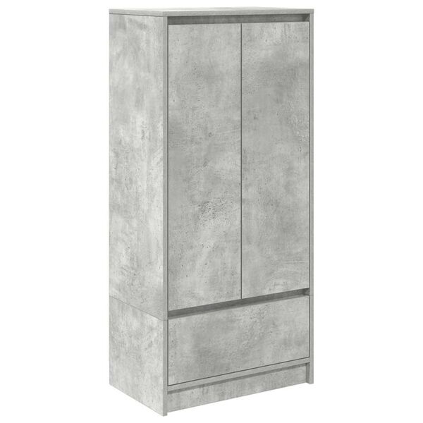 vidaXL Szafka z szufladą Beton Szary 55,5x34x119,5 cm Drewno klejone