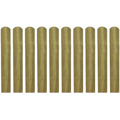 vidaXL 30 impregnowanych sztachet,drewno, 60 cm