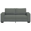 vidaXL Sofa 2-osobowa, ciemnoszara, 180x77x82 cm, tapicerowana tkaniną
