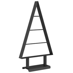 vidaXL Metalowa choinka świąteczna Czarny 60 cm Stal