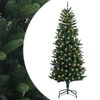 vidaXL Sztuczna choinka z zawiasami 120 cm 150 LED Ciepła biel