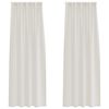 vidaXL Firany Voile 2 szt. Kremowy 260 x 140 cm Poliester