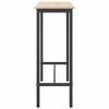 vidaXL st&oacute;ł Naturalny 100 x 40 x 101 cm Drewno inżynieryjne i stal