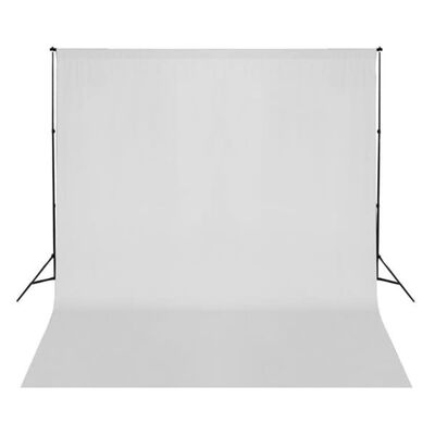 vidaXL Tło fotograficzne, bawełniane, 300 x 300 cm, białe