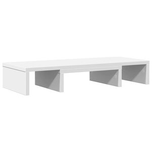 vidaXL Podstawka pod monitor, regulowana, biała, 60x24x10,5 cm
