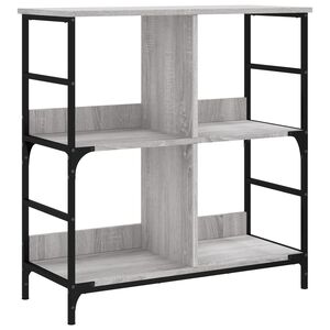 vidaXL Regał na książki, szary dąb sonoma, 78,5x33x82 cm