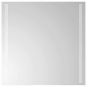 vidaXL Lustro łazienkowe LED przezroczysty 50 x 50 cm szkło hartowane