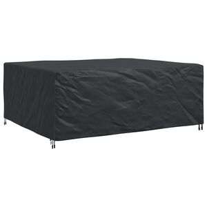 vidaXL Pokrowiec na meble Gładki Czarny 250 x 210 x 70 cm 210D