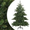 vidaXL Sztuczna choinka z zawiasami zielony 150 cm PVC, stal