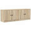 vidaXL Szafka pod ł&oacute;żko z drzwiami 2 pcs Dąb Sonoma 66 x 35 x 48 cm