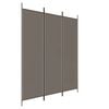 vidaXL Parawan 3-panelowy, antracytowy, 150x200 cm, tkanina