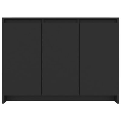 vidaXL Szafka, czarna, 102x33x75 cm, płyta wiórowa