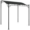 vidaXL Zadaszenie, antracytowe, 2x2,3 m, 180 g/m&sup2;, tkanina i stal