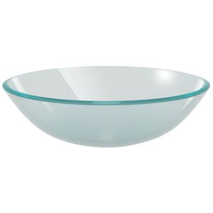 vidaXL Umywalka z matowego, hartowanego szkła 42 cm